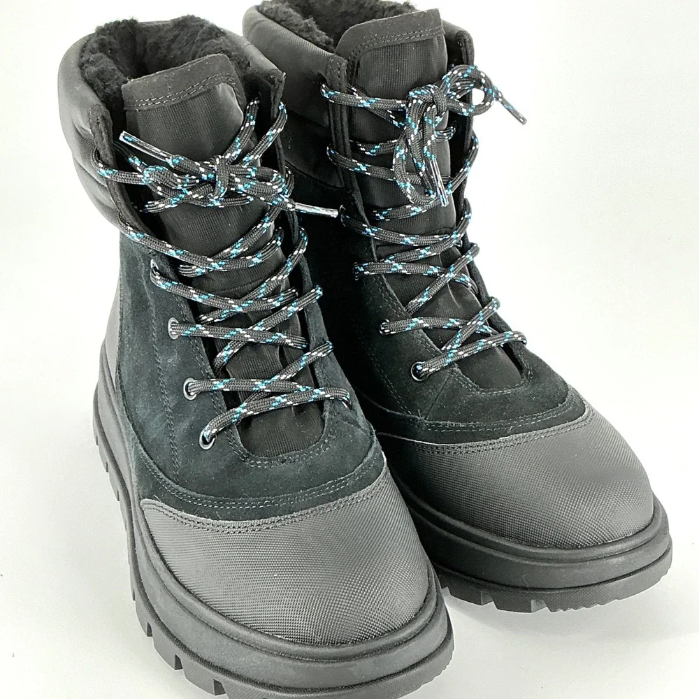 Koolaburra by UGG Size 9 Mens Black Waterproof Suede Winter Boots NEW $120
